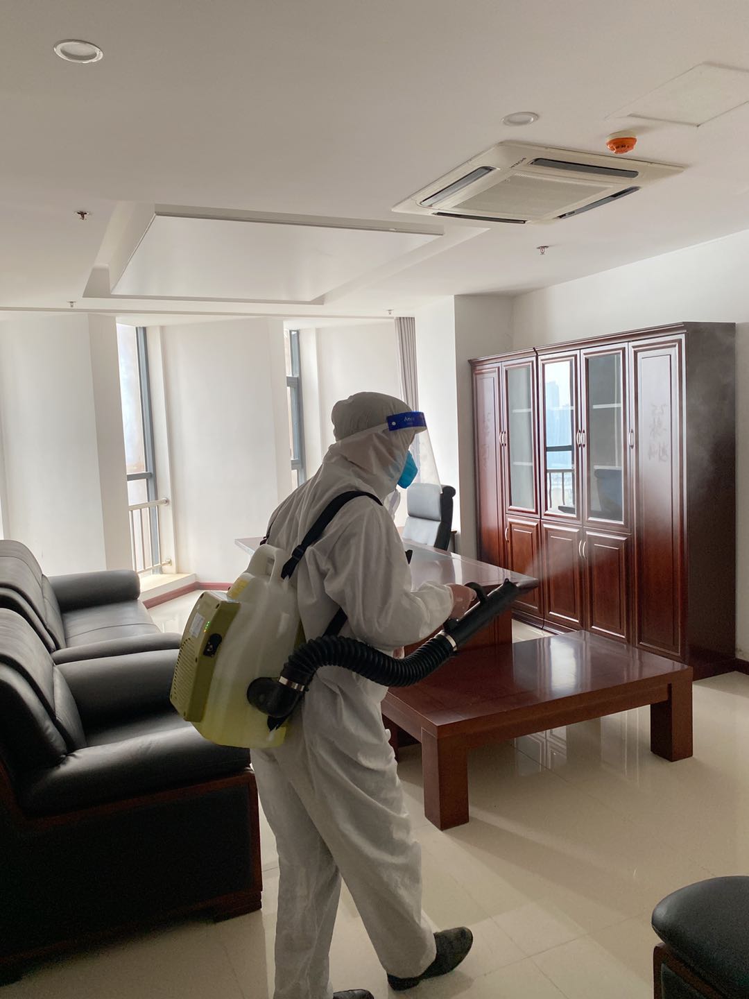 小小葉子環保為湖北中保分公司提供專業消毒殺菌服務，助力安全辦公